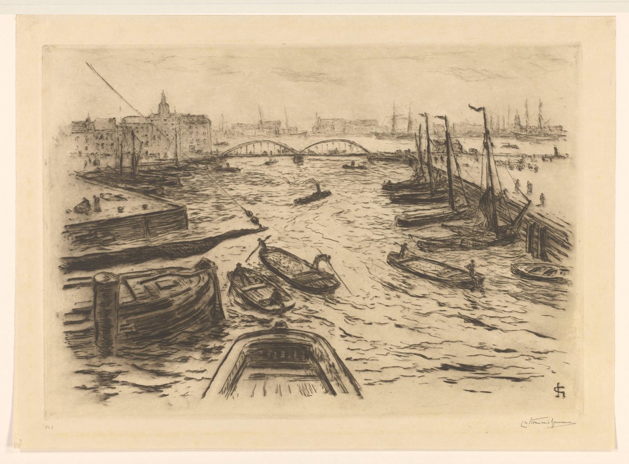 Hafenansicht von Carel Nicolaas Storm van 