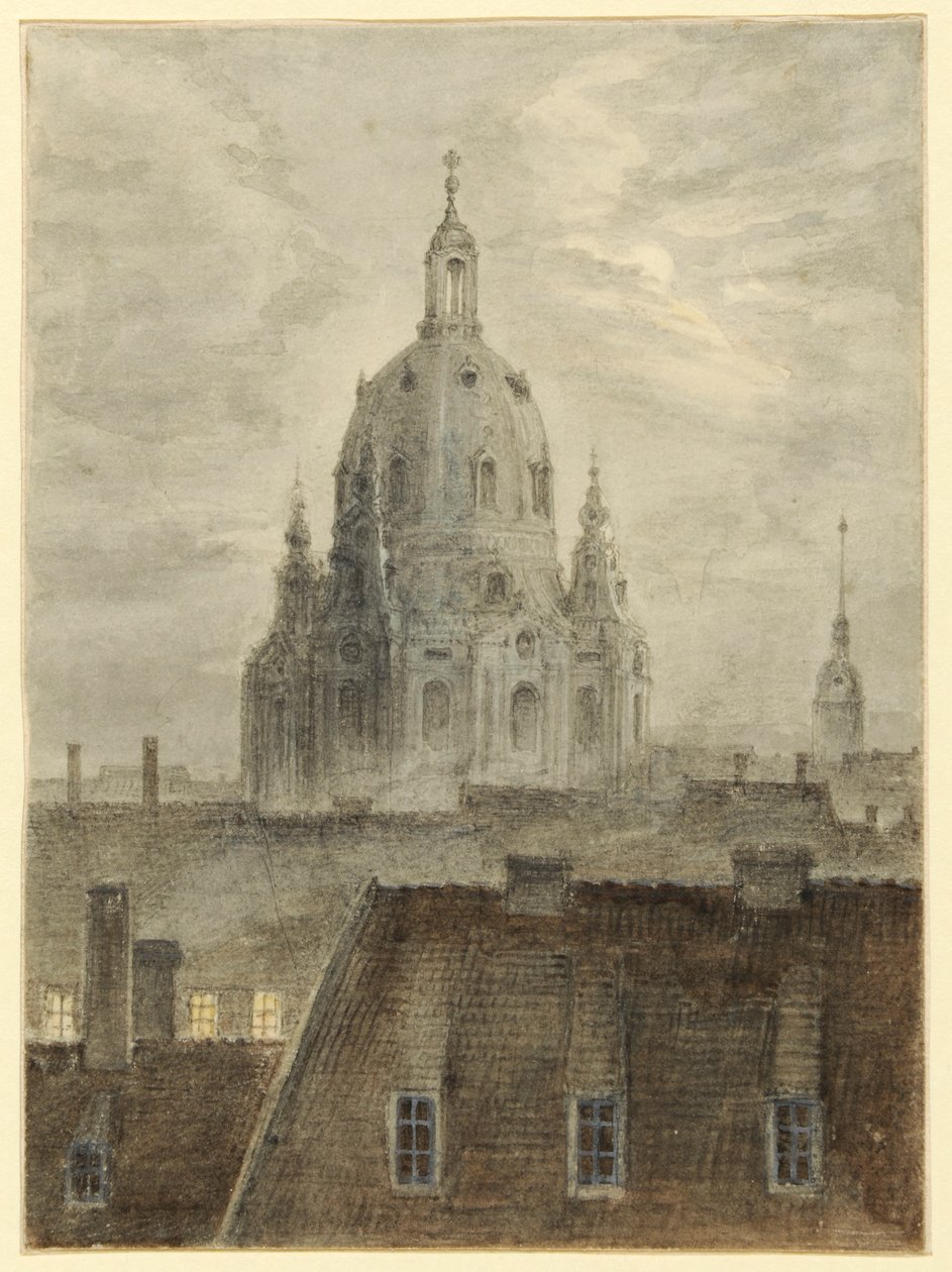 Die Frauenkirche in Dresden von Carl Gustav Carus