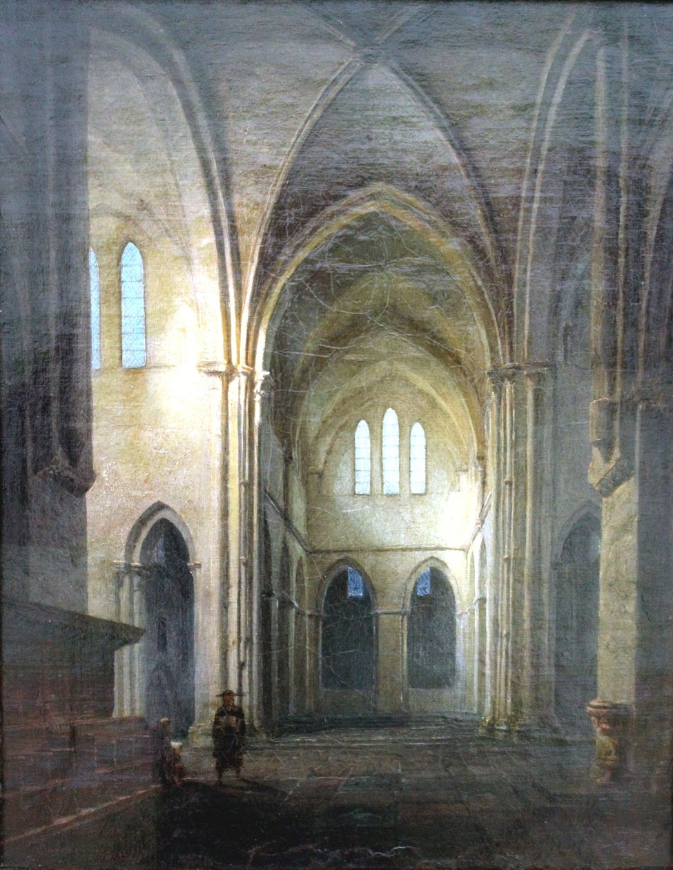 Klosterkirche Riddagshausen / Innenraum einer gotischen Kirche von Carl Gustav Carus