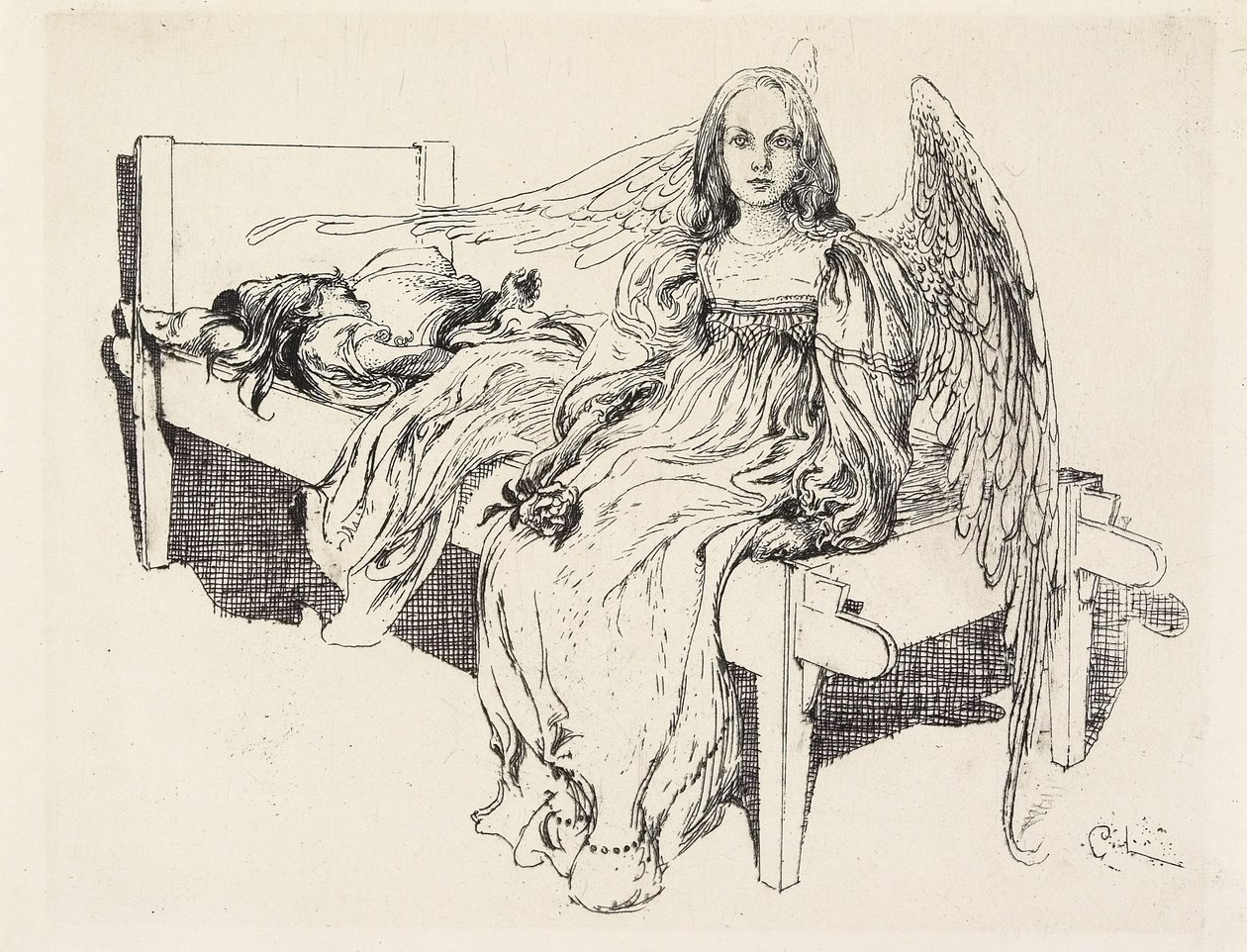 Der Schutzengel, 1905 von Carl Larsson