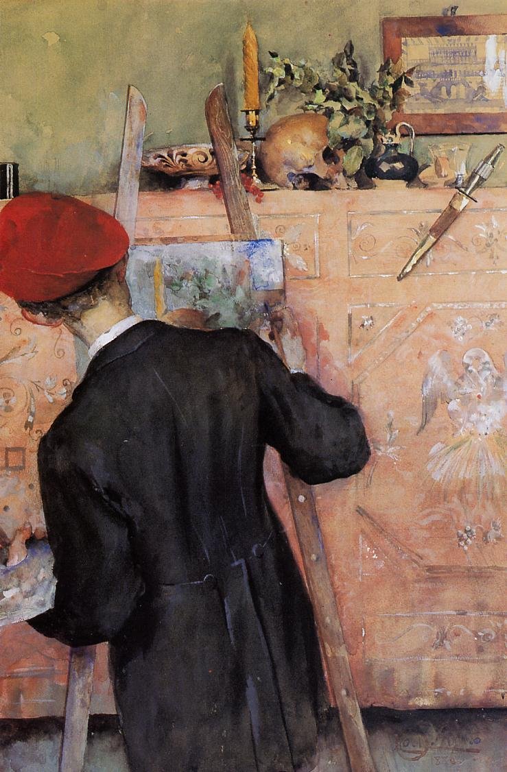 Der Stilllebenmaler von Carl Larsson