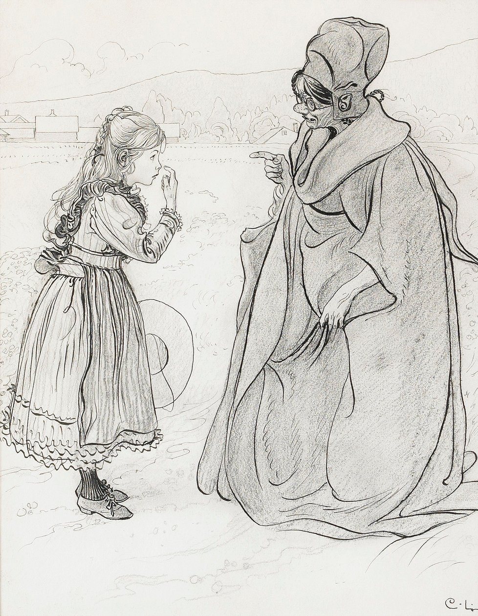 Das Märchen von Lillis Nase von Carl Larsson