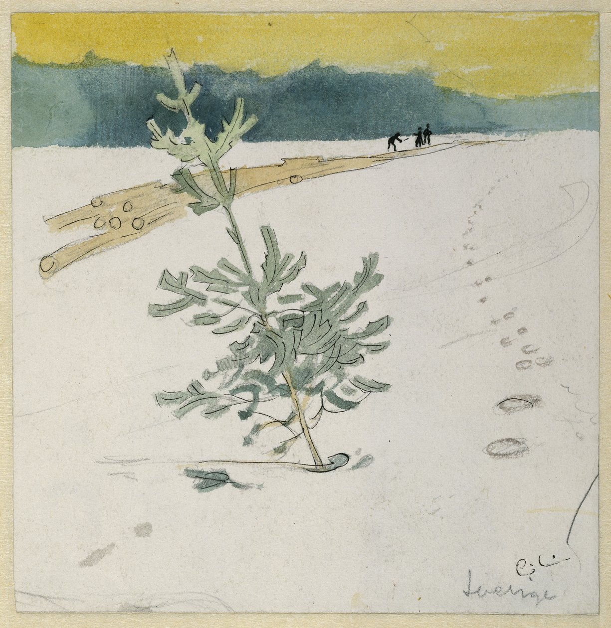 Winterlandschaft von Carl Larsson