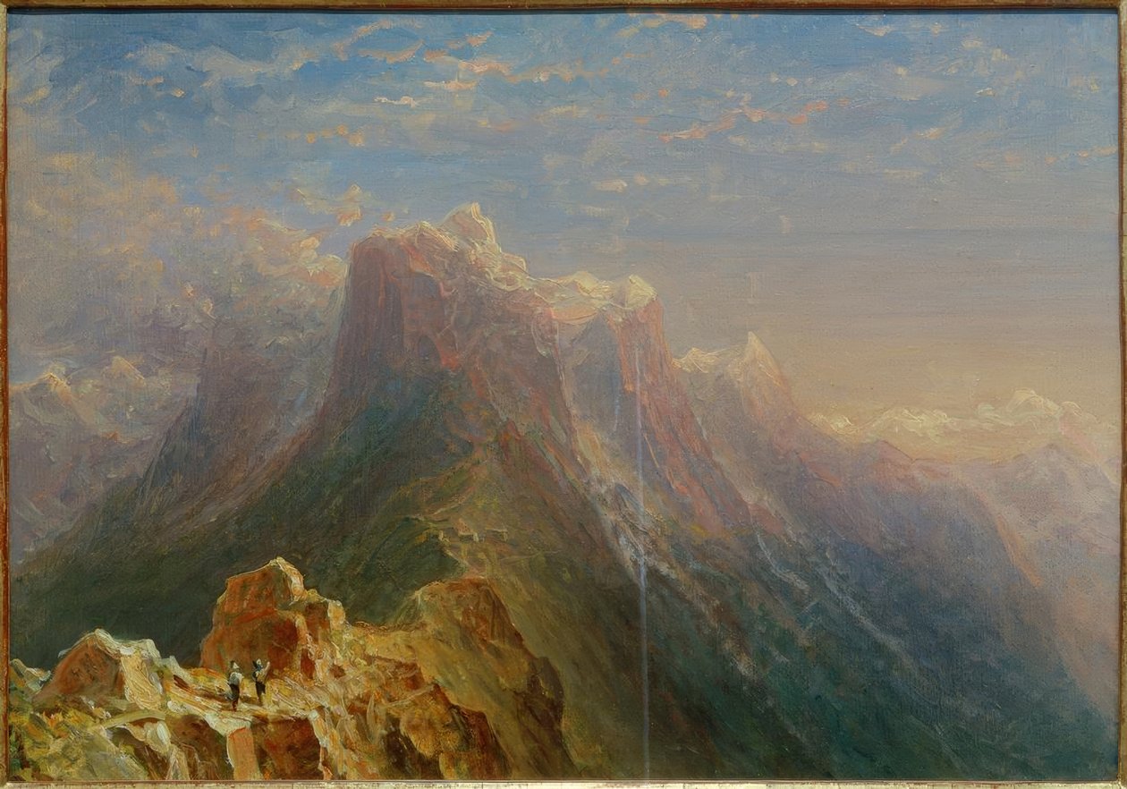 C. Morgenstern, Hochgebirgslandschaft (Gemmipass (?) ) von Carl Morgenstern