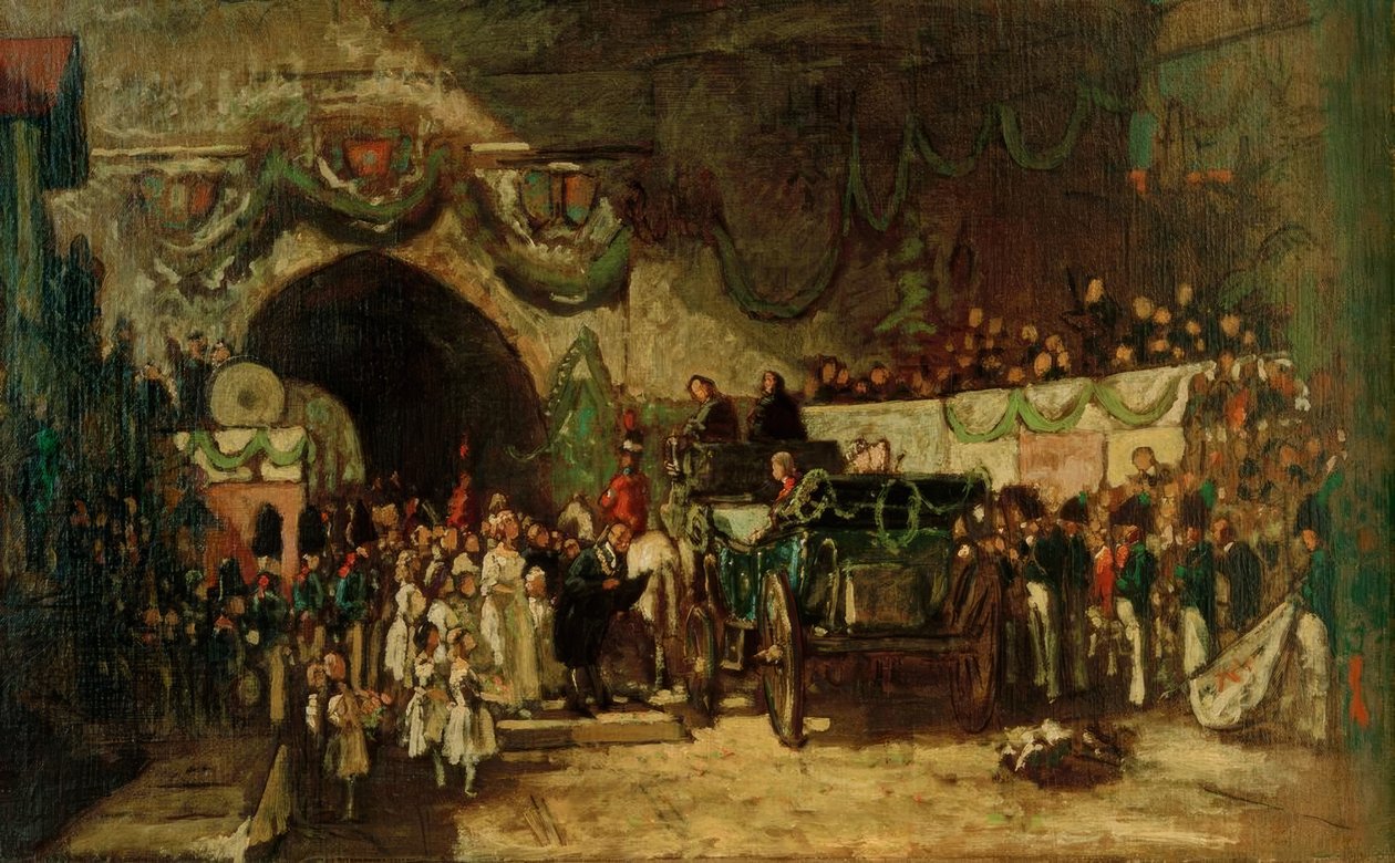Serenissimi Ankunft von Carl Spitzweg