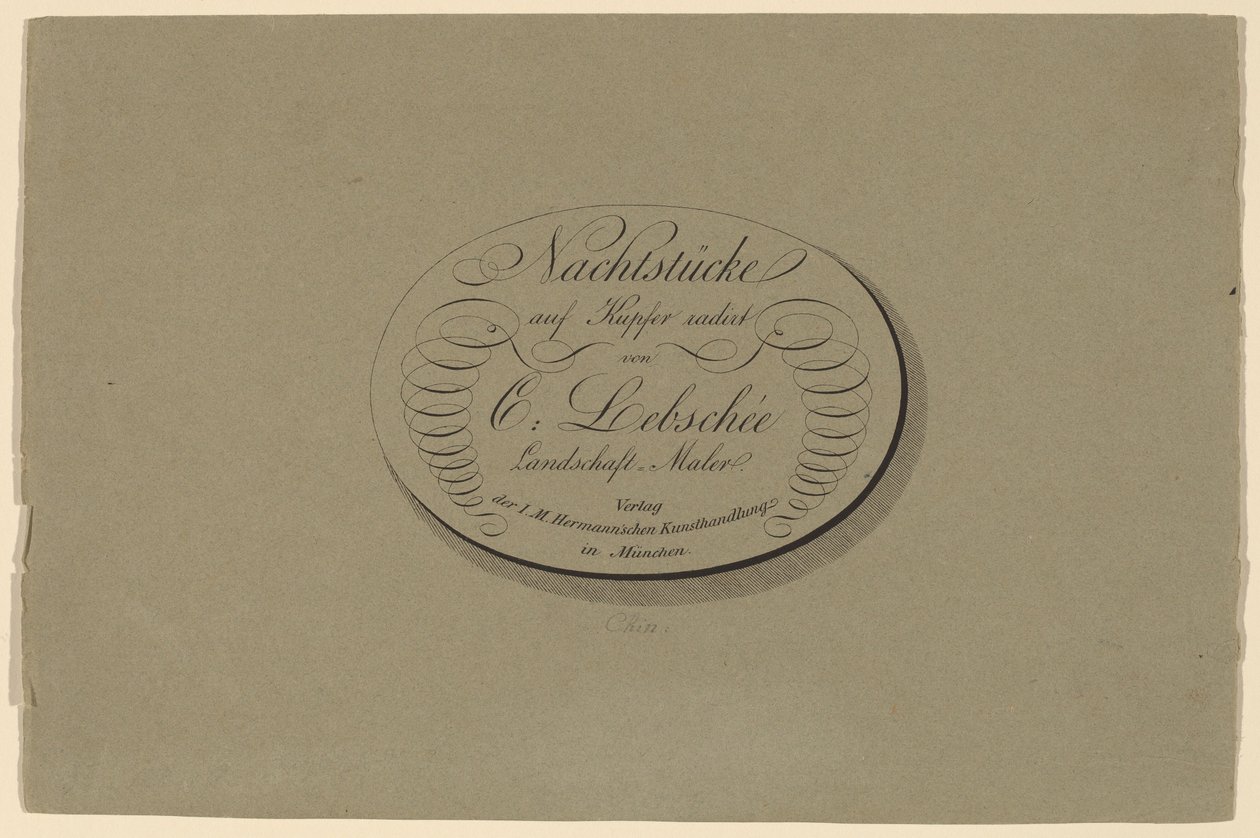 Vier Nachtstücke von Carl August Lebschee