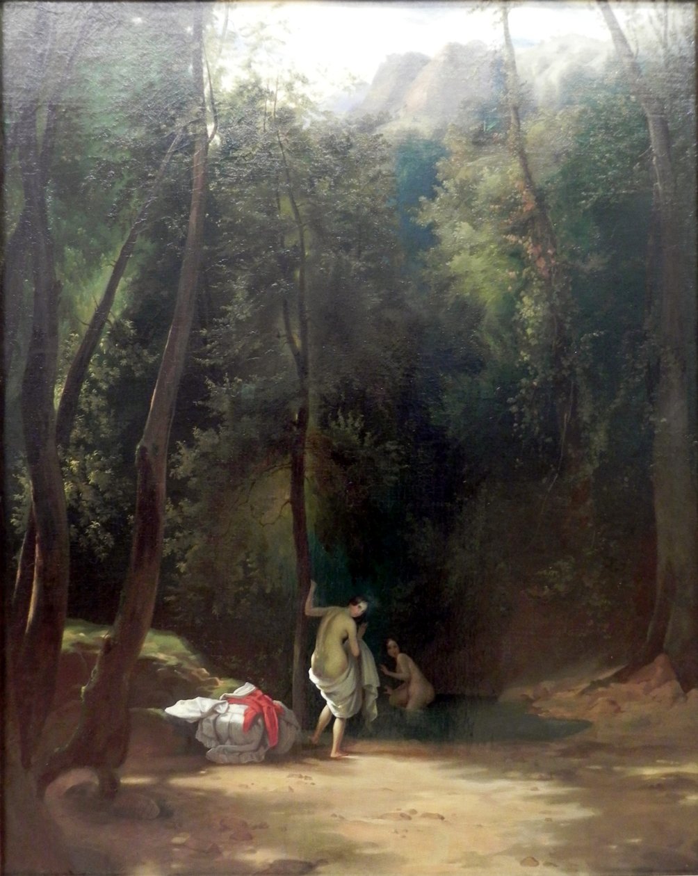 Carl Blechen Badende Mädchen im Park von Carl Blechen