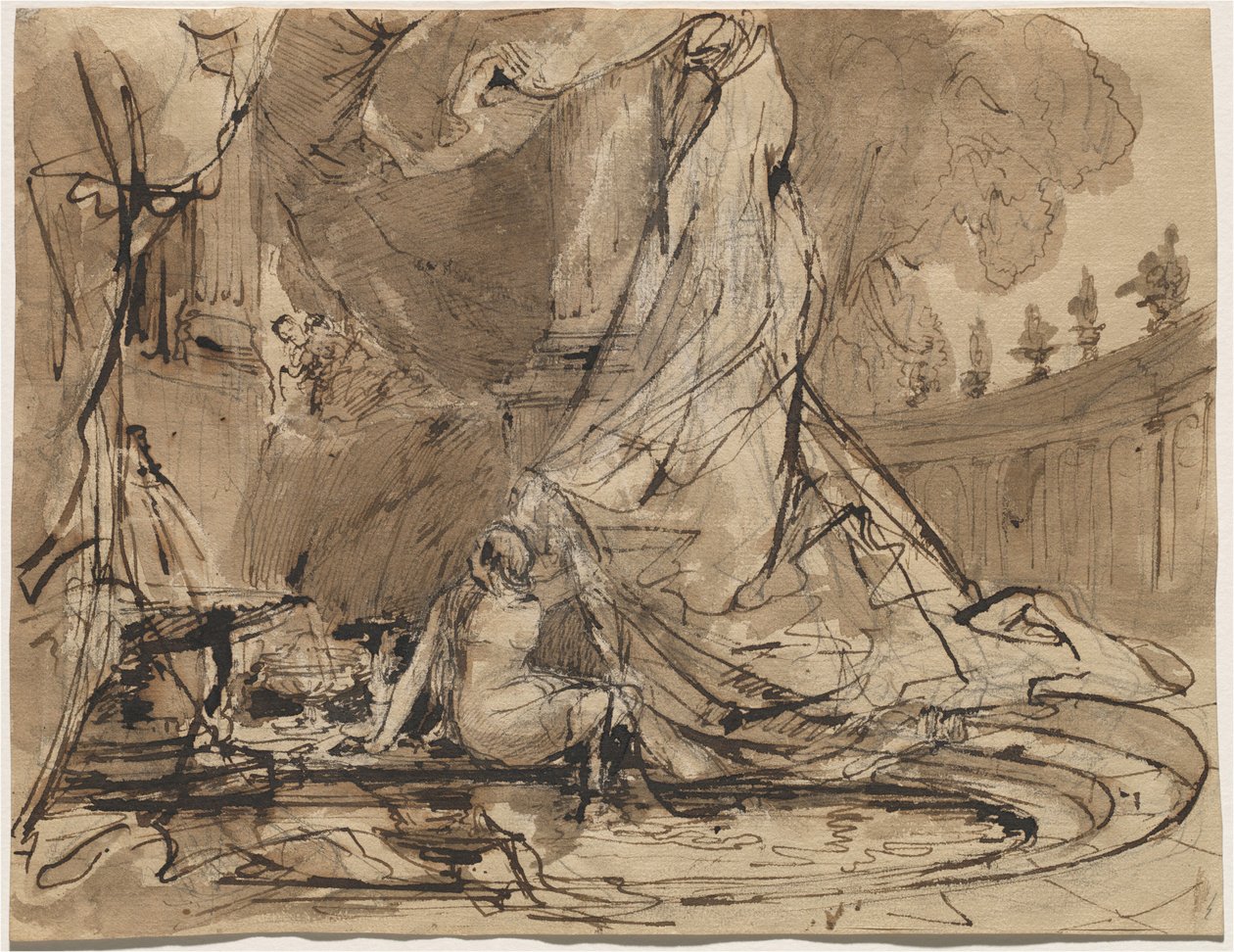 David und Bathseba von Carl Blechen