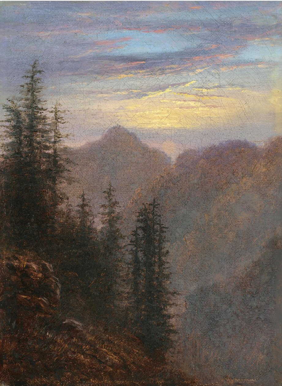 Berglandschaft in der Dämmerung von Carl Gustav Carus