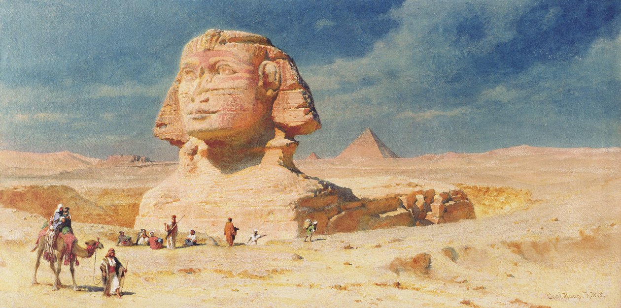 Die Sphinx von Gizeh, 1874 von Carl Haag