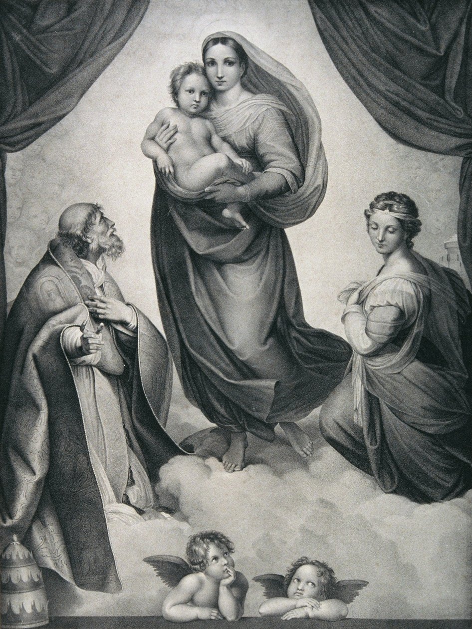 Die Sixtinische Madonna von Carl Heindel