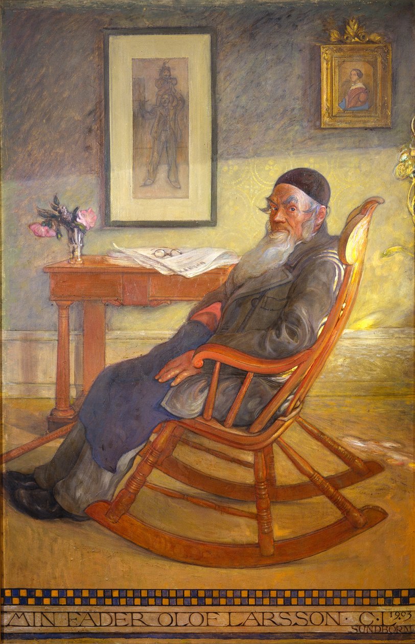 Porträt des Vaters des Künstlers von Carl Larsson
