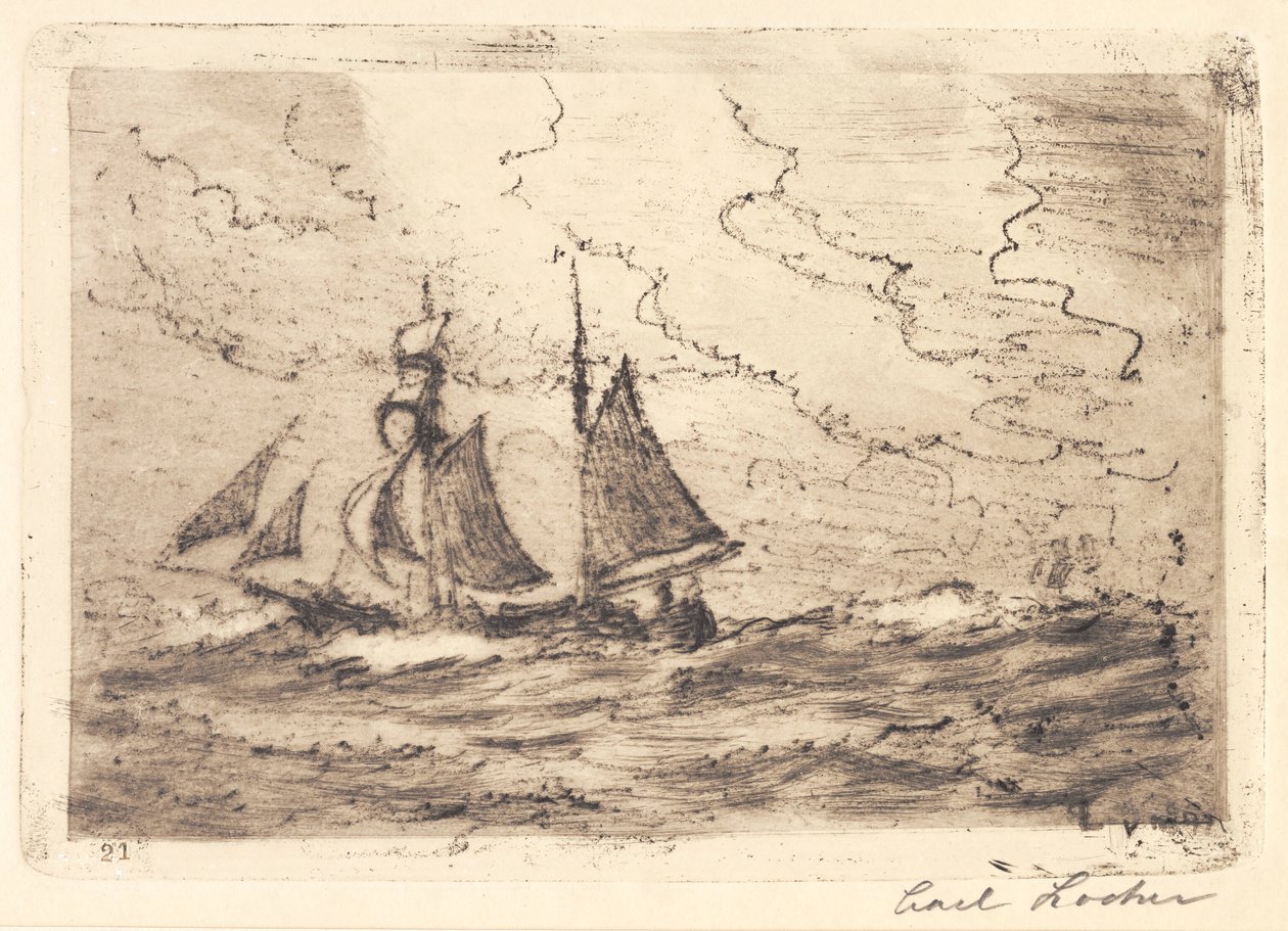 Starker Wind von Carl Locher