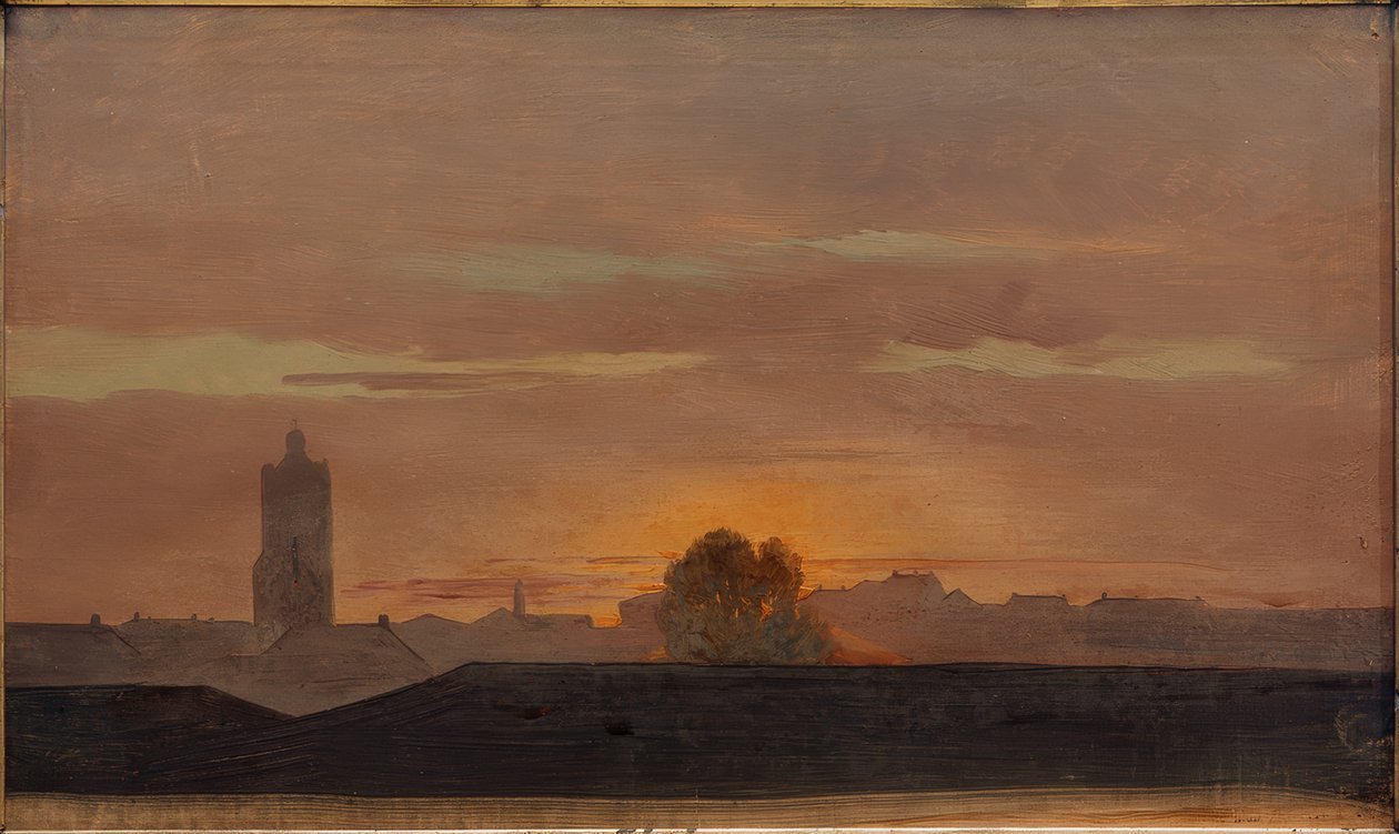 Darmstadt, Blick vom Schlossatelier von Carl Ludwig Seeger