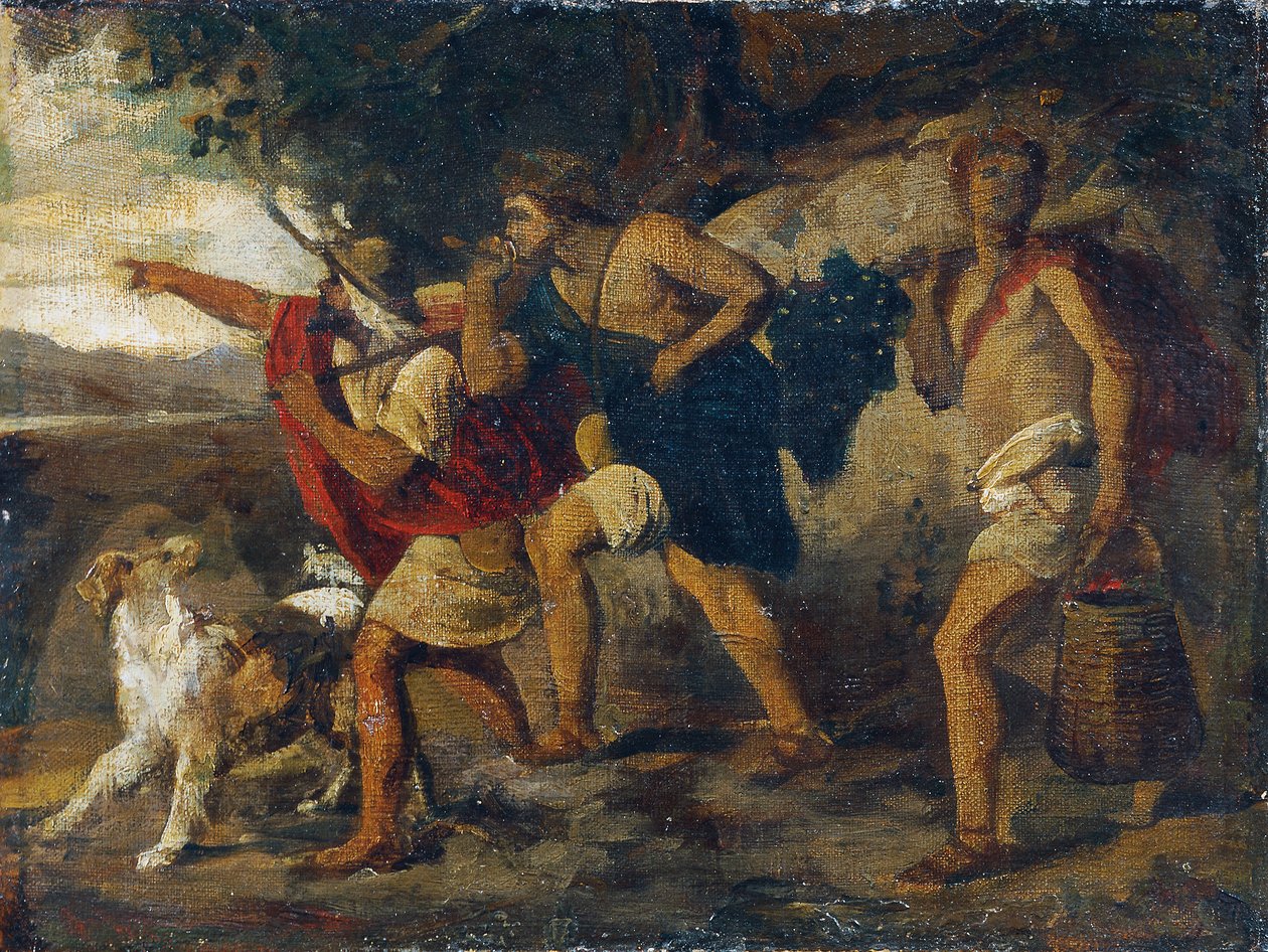 Die Kundschafter mit der Traube von Carl Rahl