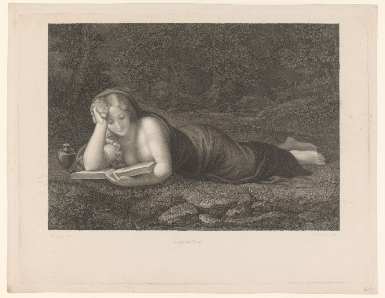 Lesende Maria Magdalena von Carl Rahl