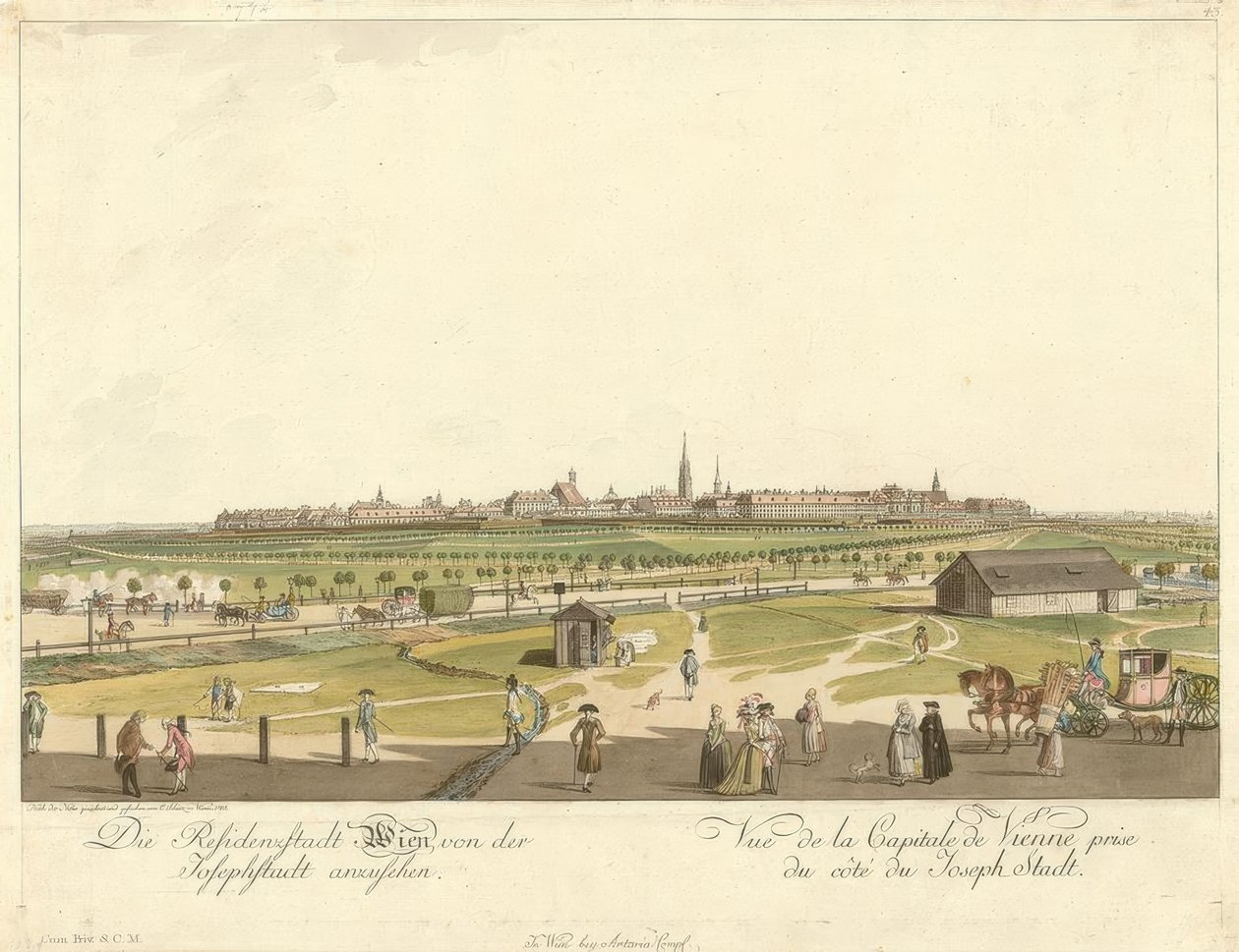 Wien von der Josephstadt aus gesehen von Carl Schütz