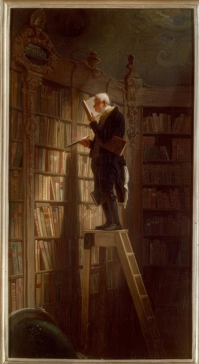 Der Bücherwurm von Carl Spitzweg