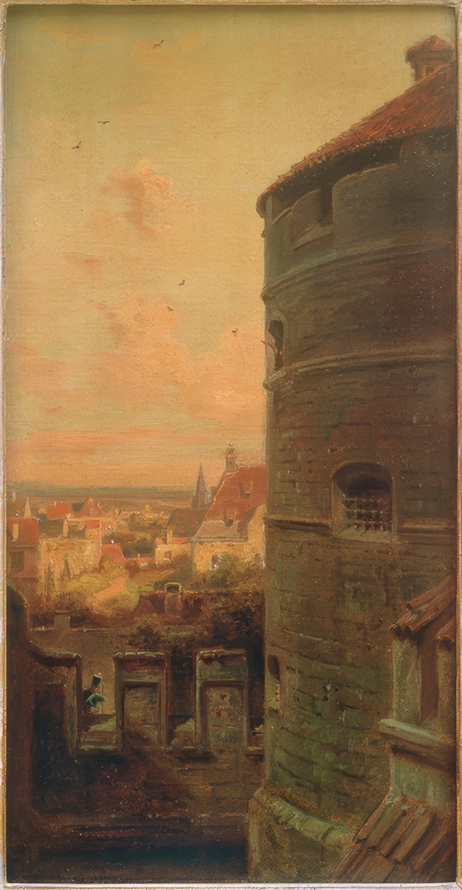 Der Faulturm in Rothenburg ob der Tauber von Carl Spitzweg