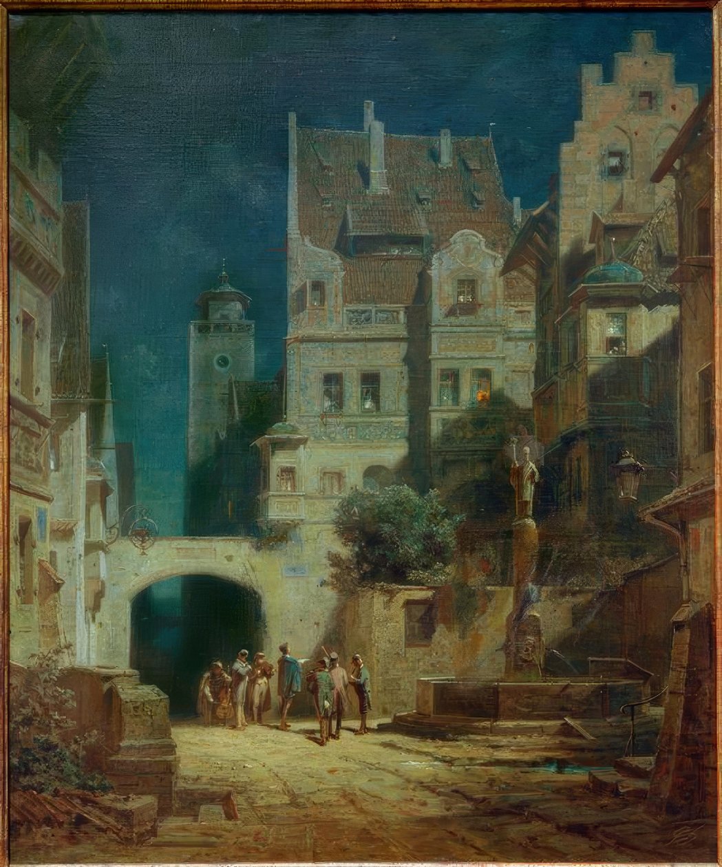 Ständchen im Mondschein von Carl Spitzweg