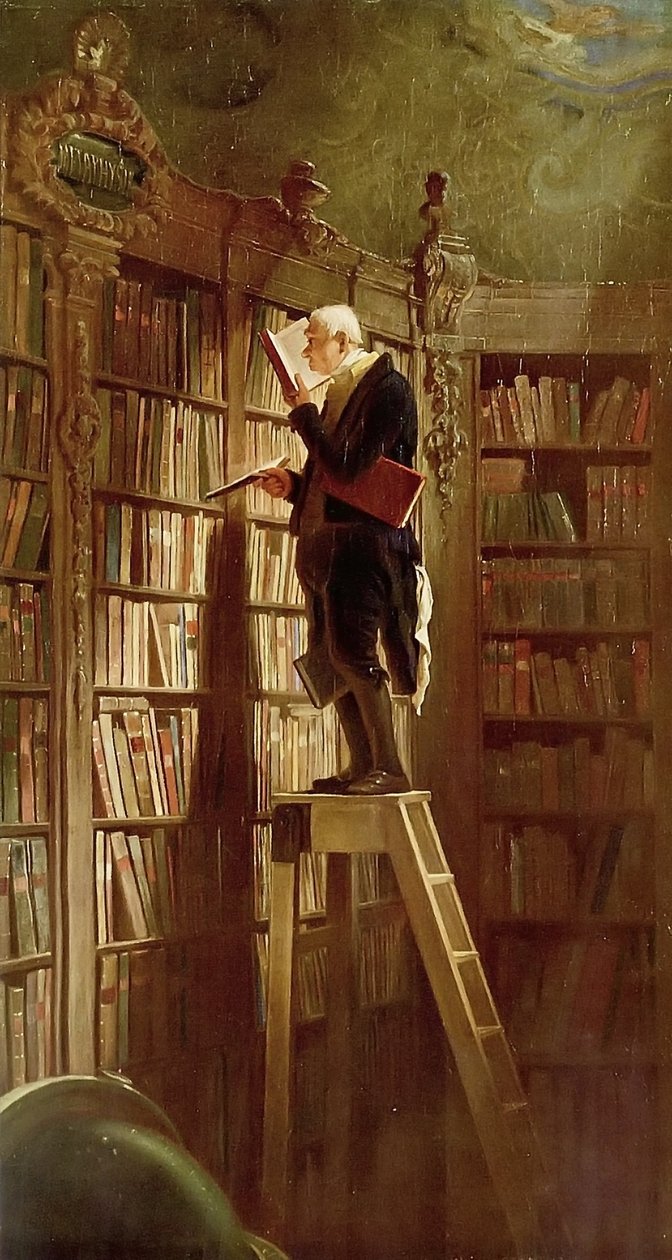 Der Bücherwurm von Carl Spitzweg