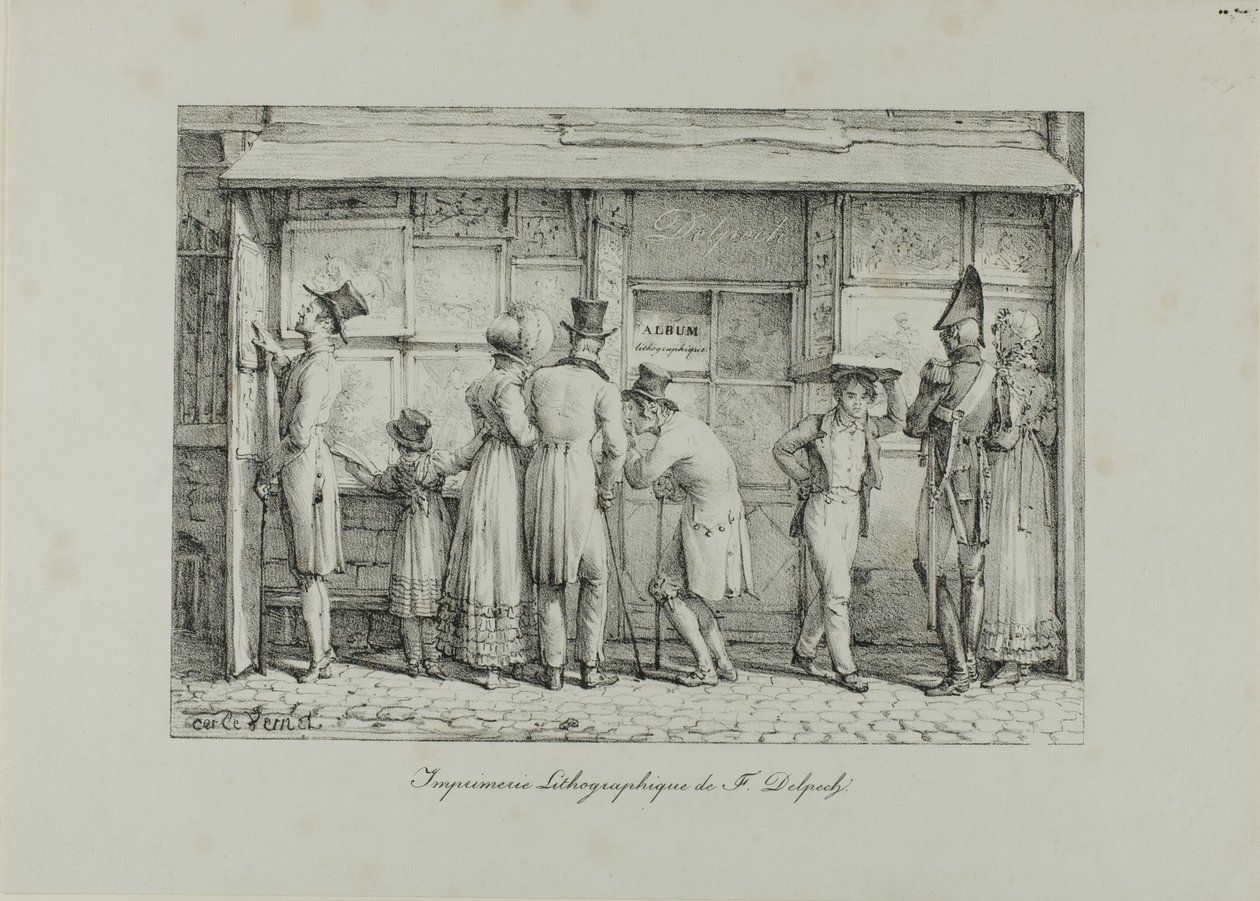 Delpechs Druckerei von Carle Vernet