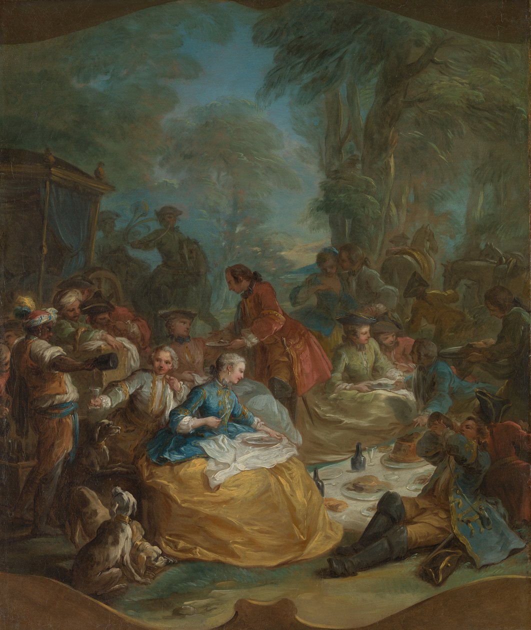 Rast der Jagd, ca. 1737 von Carle van Loo