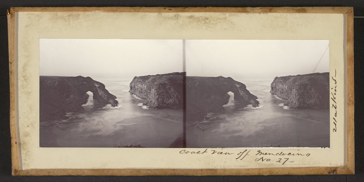 Küstenansicht bei Mendocino von Carleton E. Watkins