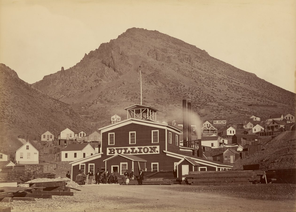 Die Bullion Mine, Virginia City, Nevada von Carleton E. Watkins