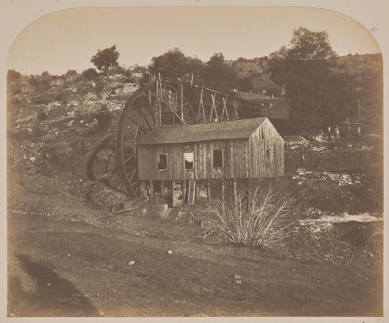Mühle am Mariposa Creek von Carleton Watkins
