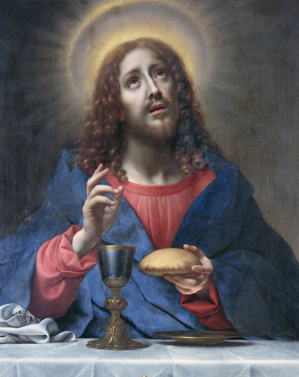 Christus segnet das Brot von Carlo Dolci