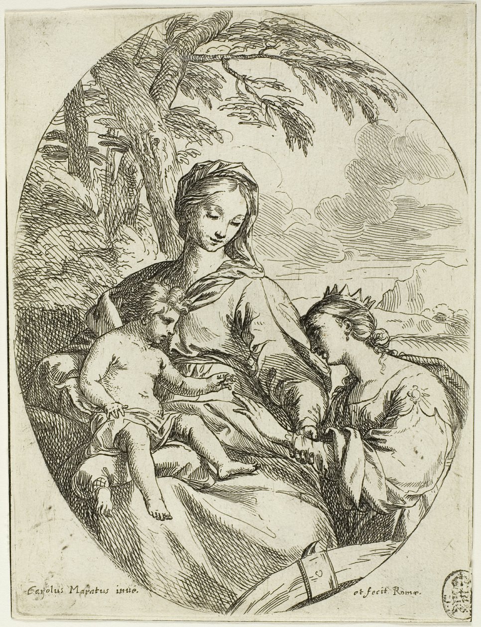 Die mystische Hochzeit der Heiligen Katharina von Carlo Maratti
