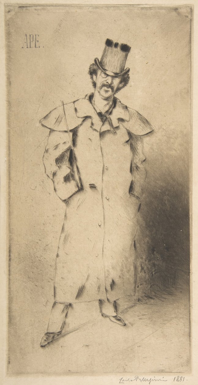 Porträt von Whistler, 1881 von Carlo Pellegrini