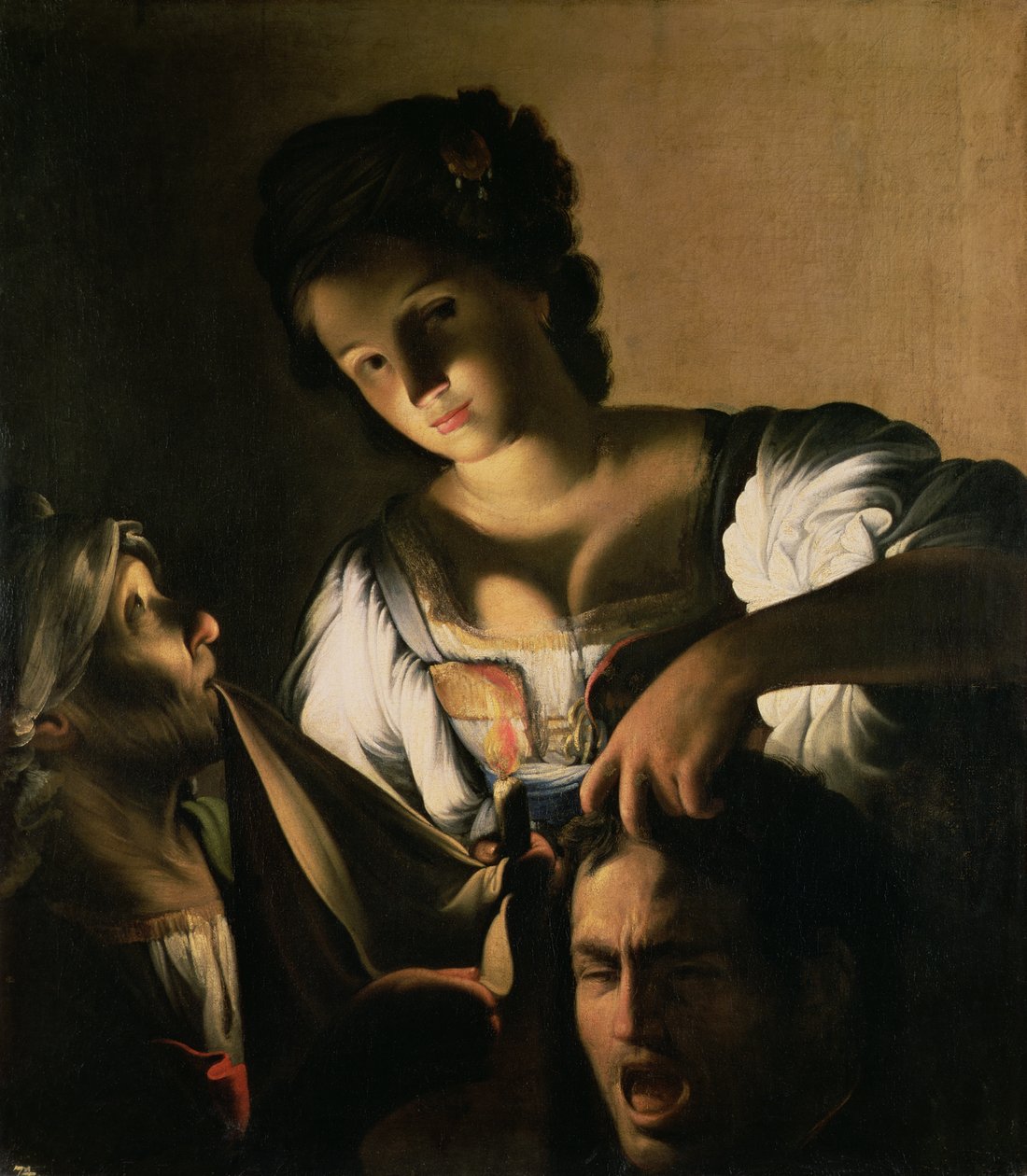 Judith mit dem Kopf von Holofernes, 1615 von Carlo Saraceni