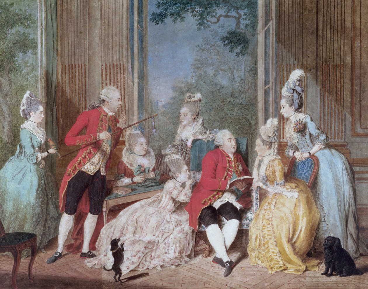 Der Salon von Philippe Egalite (1747-93) Herzog von Orleans von Louis Carrogis dit Carmontelle