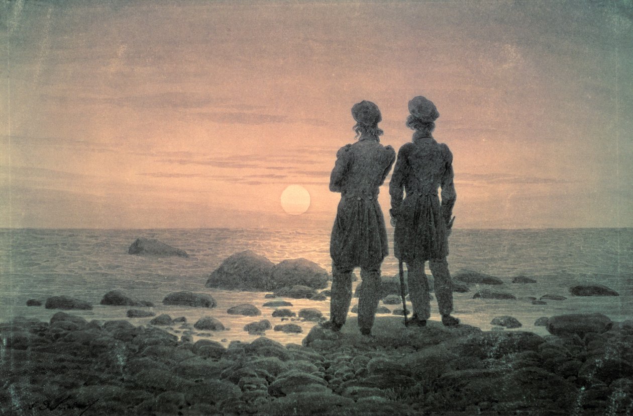 Zwei Männer am Meer von Caspar David Friedrich