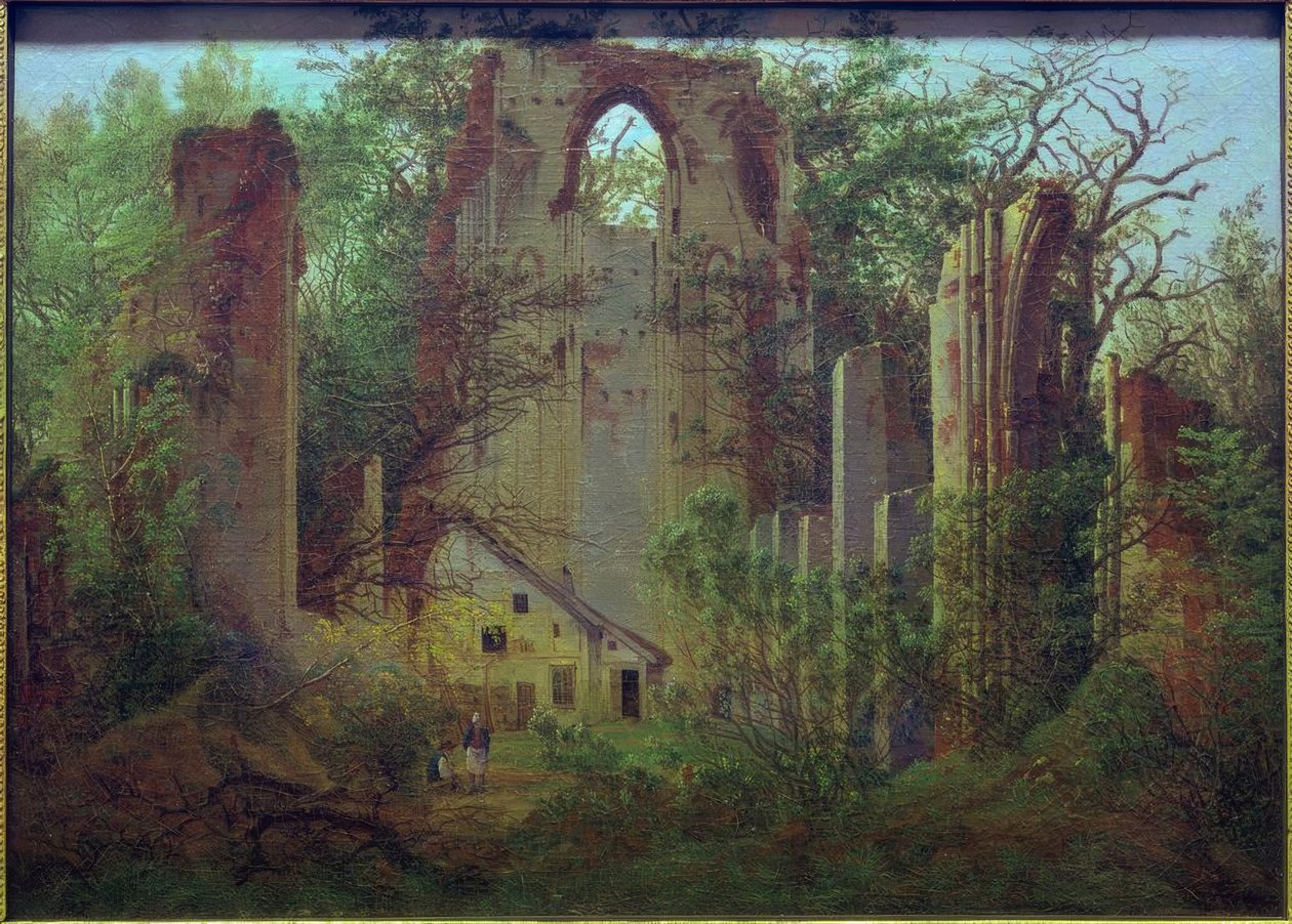 Klosterruine Eldena bei Greifswald von Caspar David Friedrich