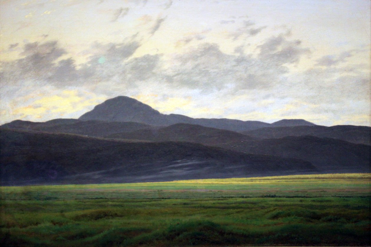 Berglandschaft in Böhmen von Caspar David Friedrich