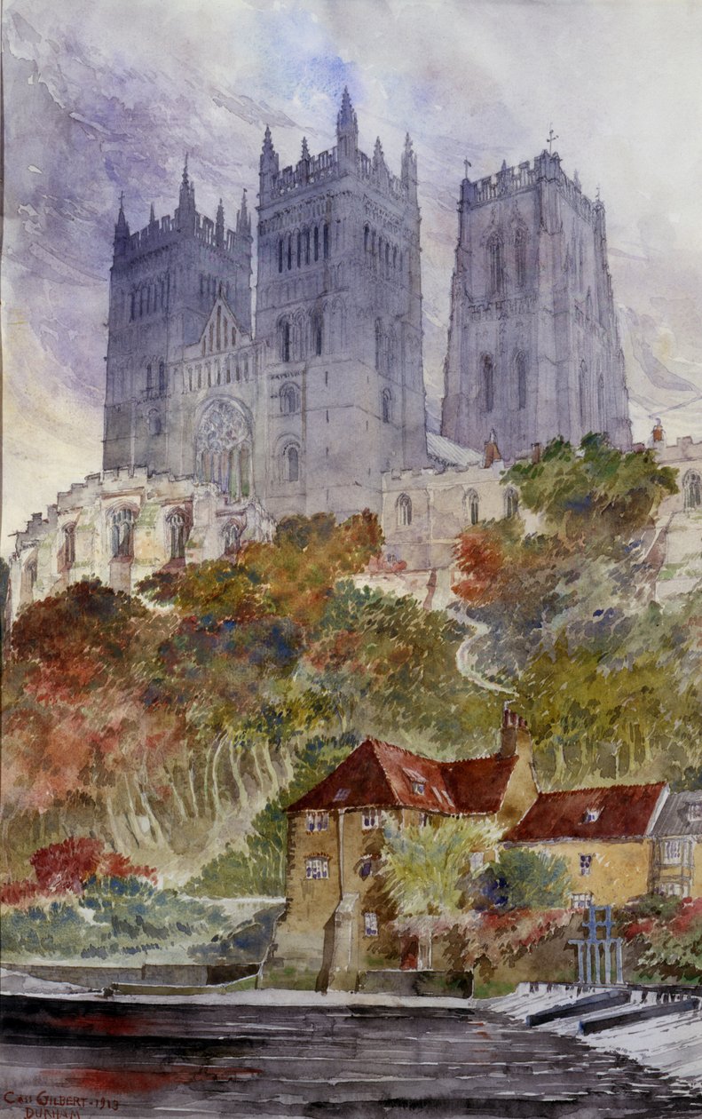 Durham Cathedral, England, 1913 von Cass Gilbert