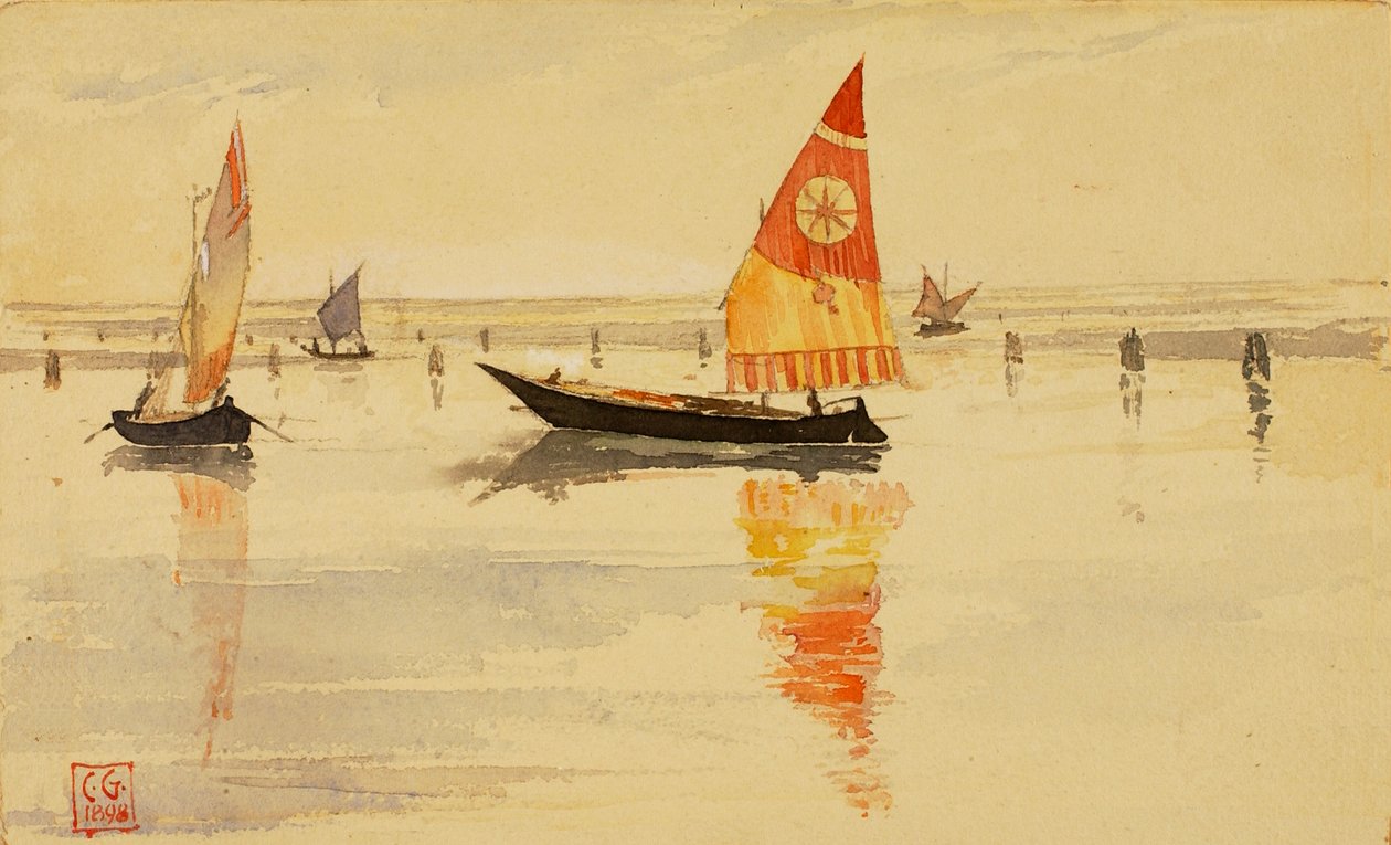 Segelboote Venedig, 1898 von Cass Gilbert