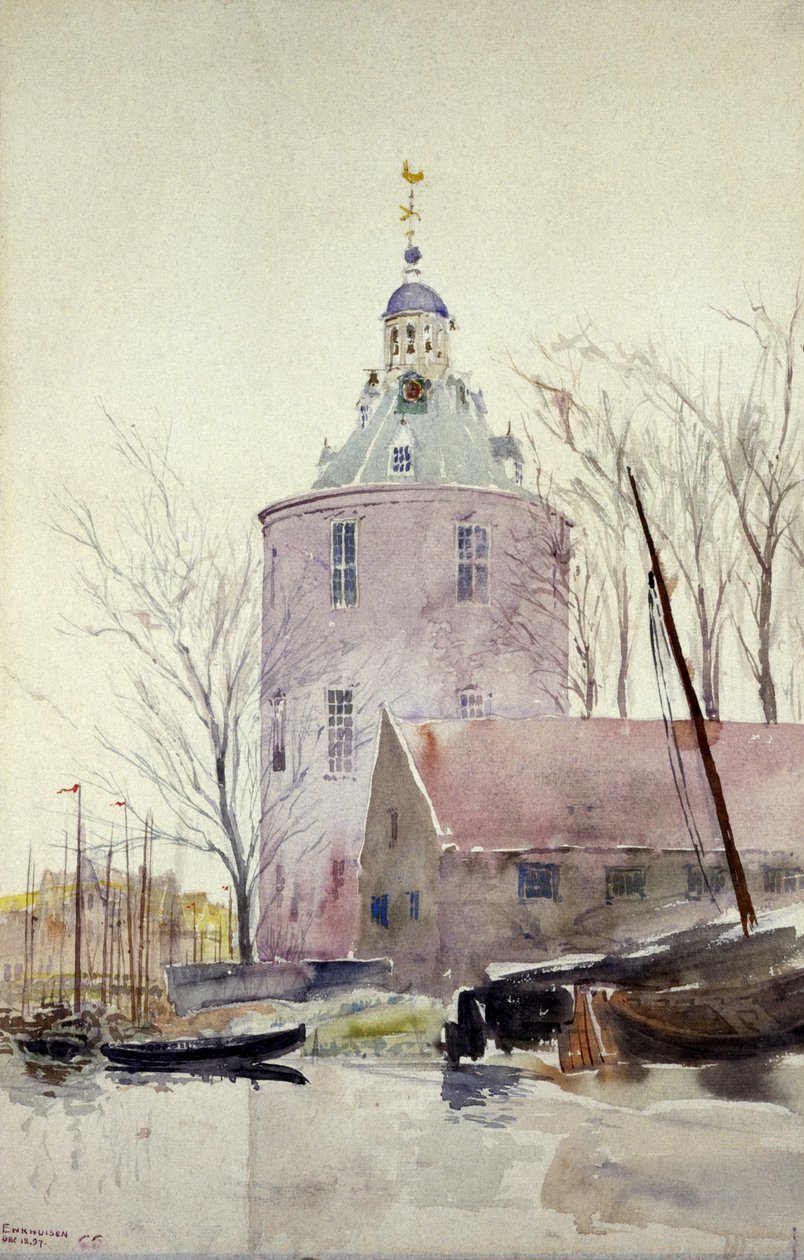 Turm in Enkhuisen, Holland, 1897 von Cass Gilbert
