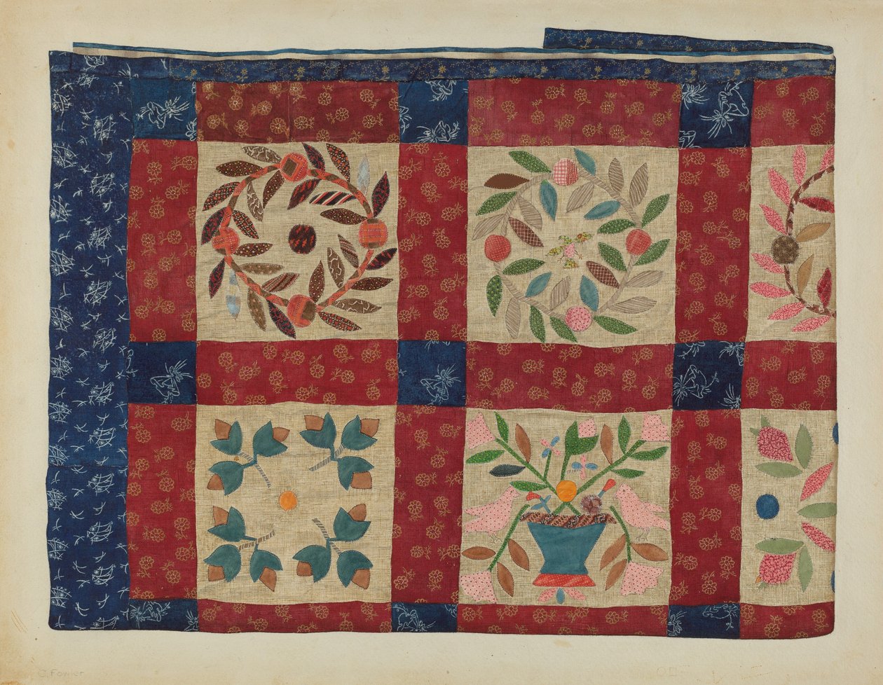 Applikationsquilt von Catherine Fowler