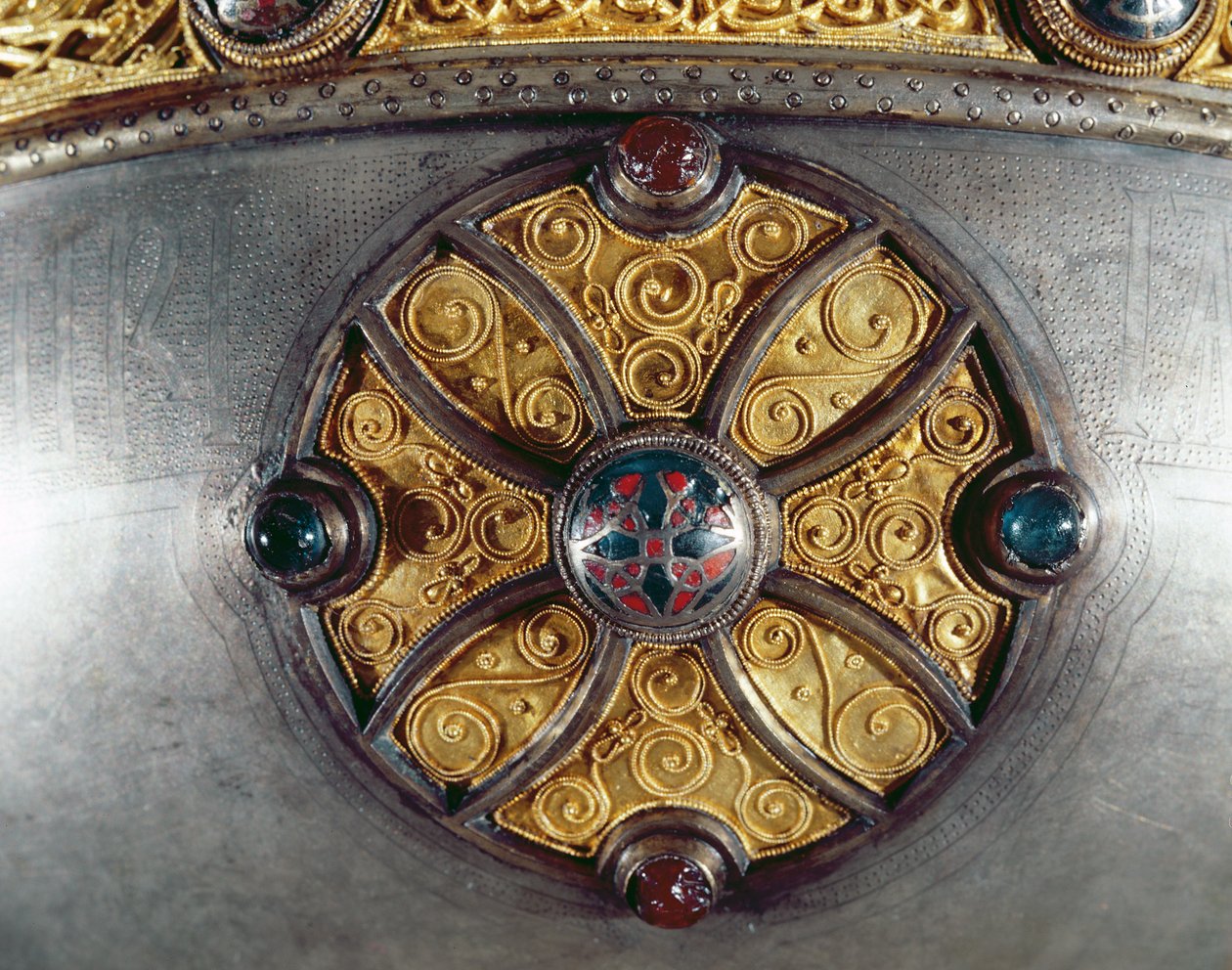Der Ardagh-Kelch, Reerasta, County Limerick Silber mit Silbervergoldung, Email, Messing & Bronze (Detail) von Celtic