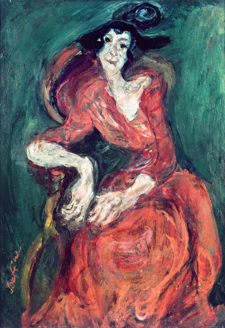 Frau in Rot, 1922 von Chaim Soutine