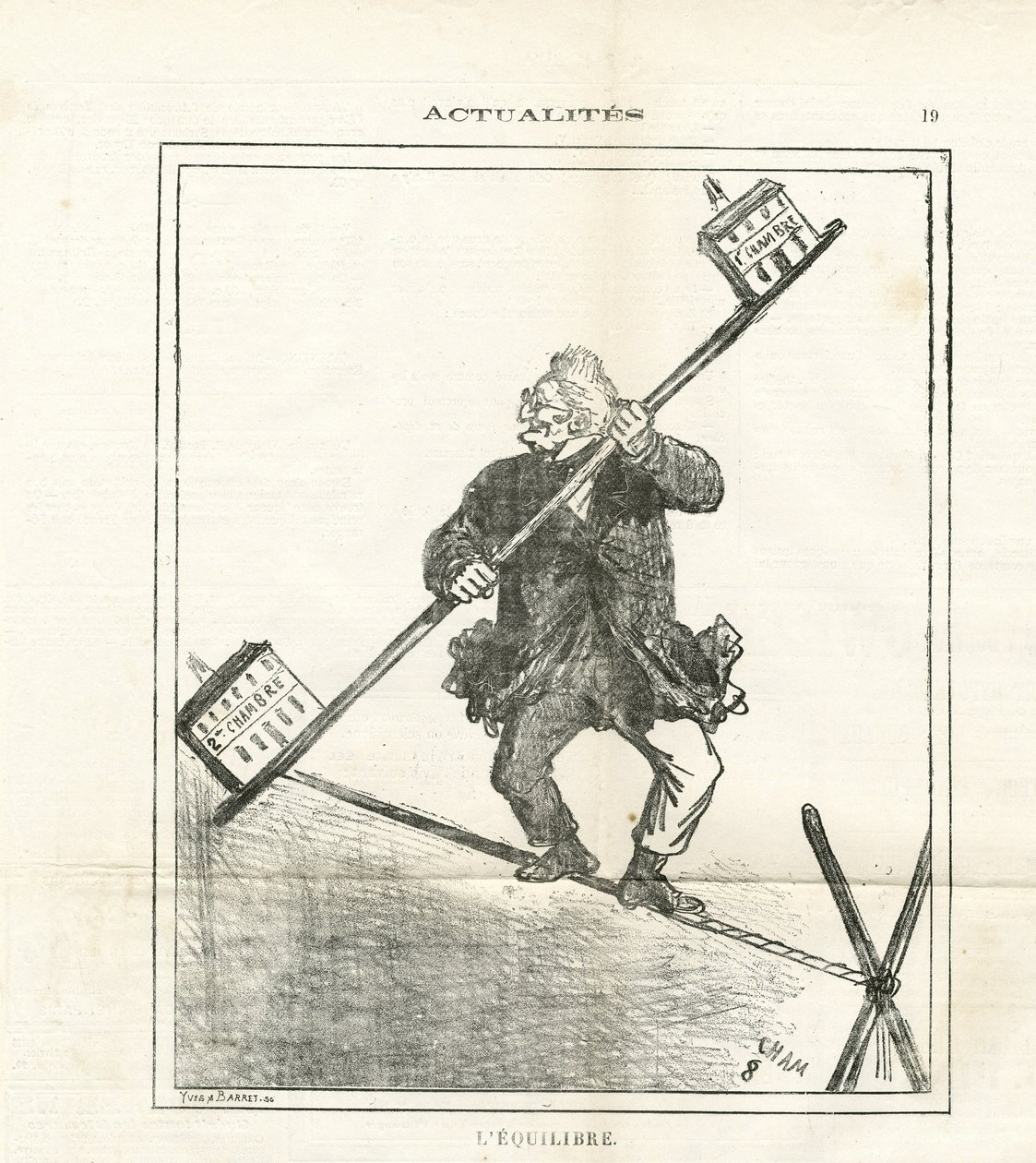 Illustration von Cham (1819-1879) in Le Charivari von Amédée de Noé