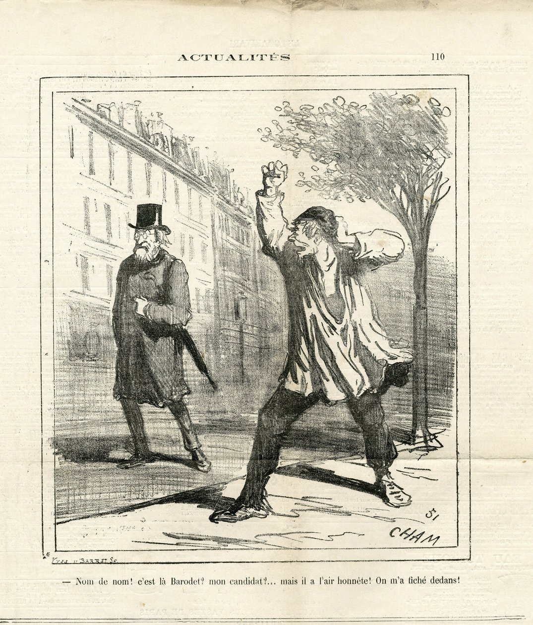 Illustration von Cham (1819-1879) in Le Charivari von Amédée de Noé