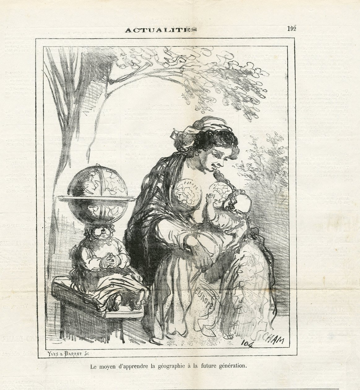 Illustration von Cham (1819-1879) in The Charivari von Amédée de Noé
