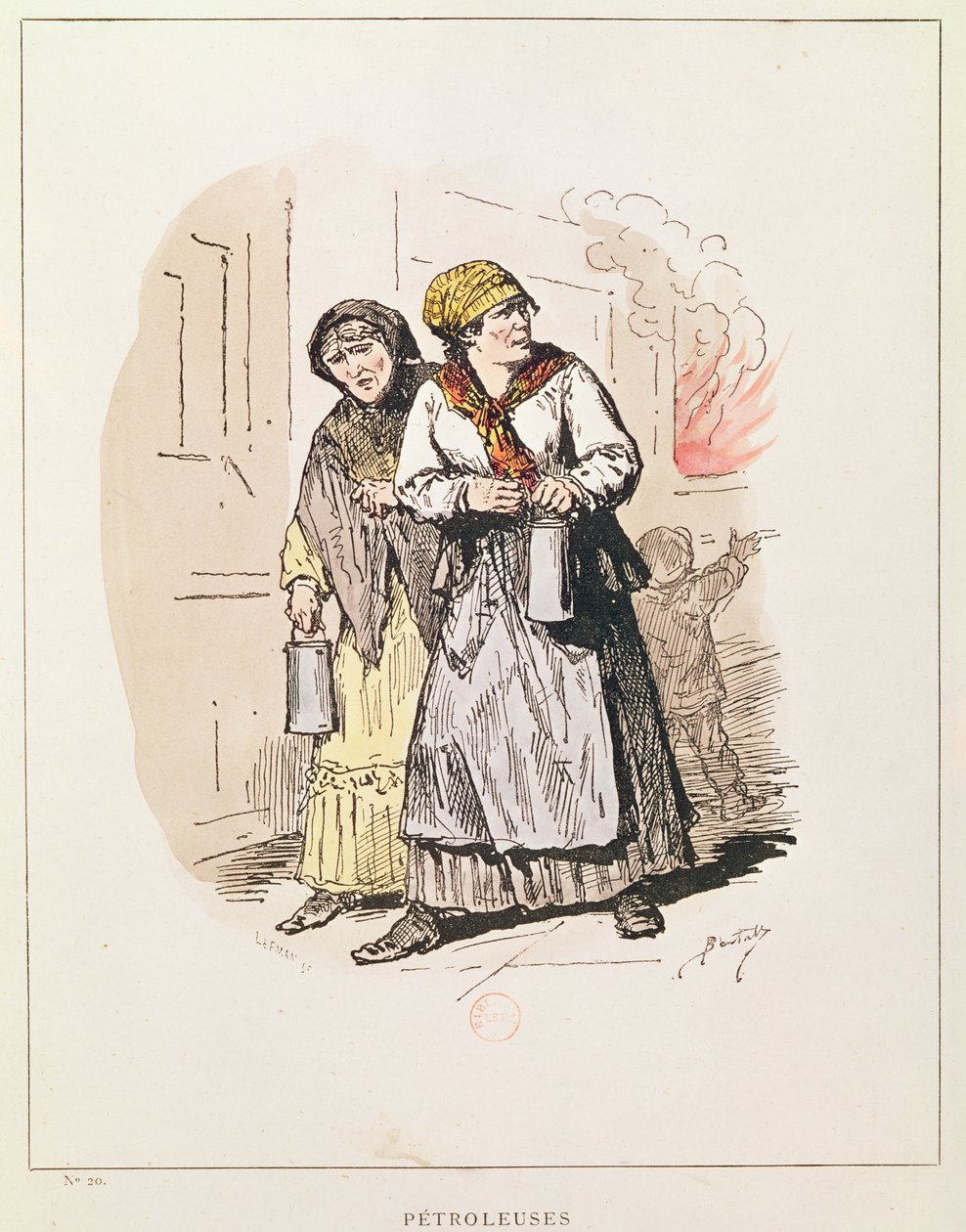 Zwei Petroleusen der Kommune, 1871 von Charles Albert d Arnoux Bertall