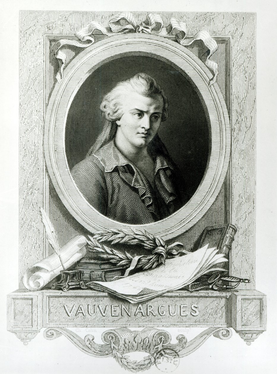 Luc de Clapiers (1715-47) Marquis von Vauvenargues von Charles Amedee Colin