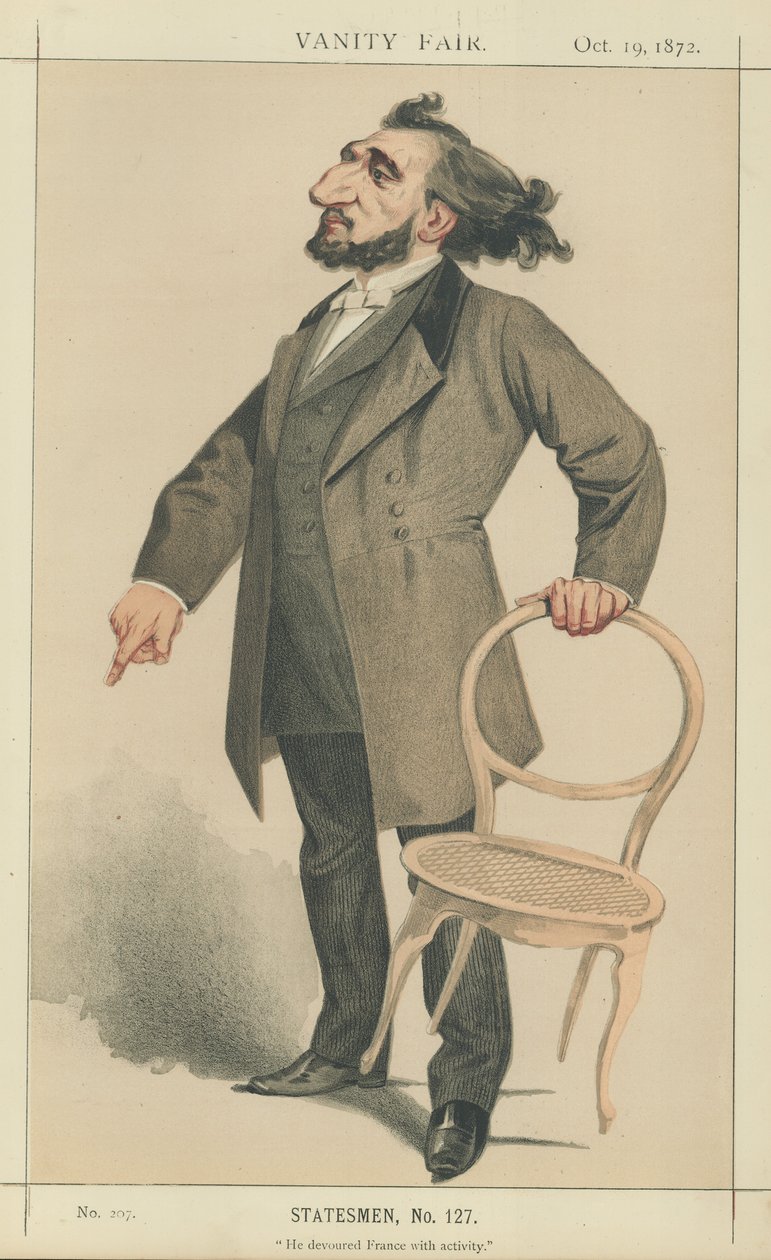 Herr Leon Gambetta von Charles Auguste Loye